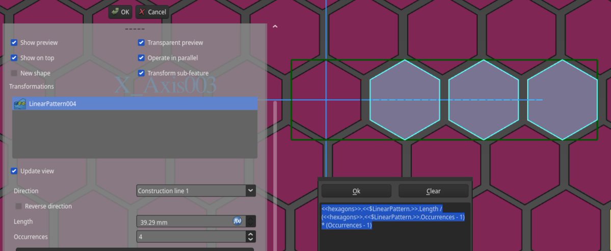 Expanding the new hexagon pattern to the right...