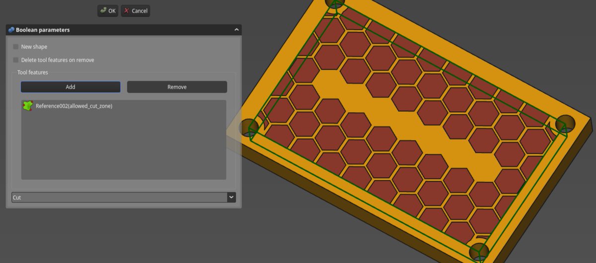 Combining the pattern with the original plate.